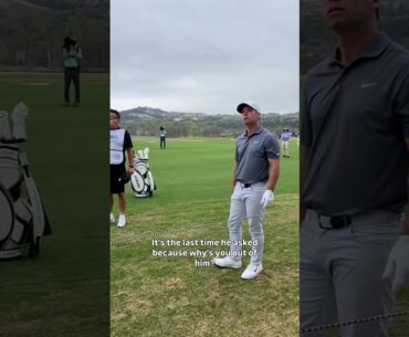 Paul Casey tells a fan!