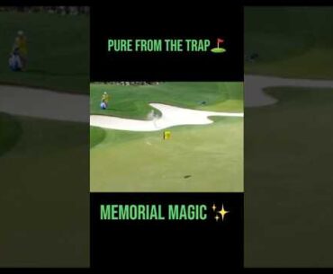 BUNKER BIRDIE?! McNealy’s Trap Shot Was Pure 🎯 #shorts