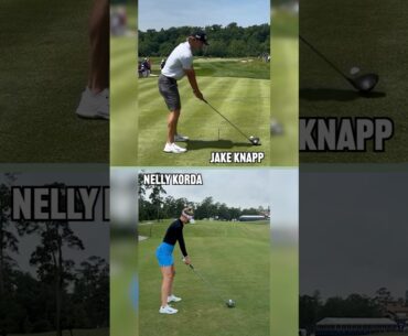 Do Jake Knapp and Nelly Korda have the best tempos on their respective tours?🤔 #golf