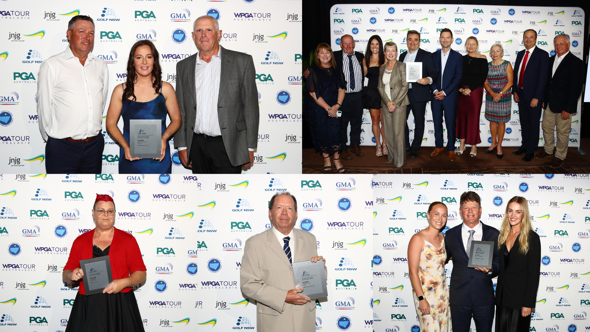 State’s Finest Honoured At 2025 NSW Golf Industry Awards A collage of some of the winners at the NSW Golf Industry Awards