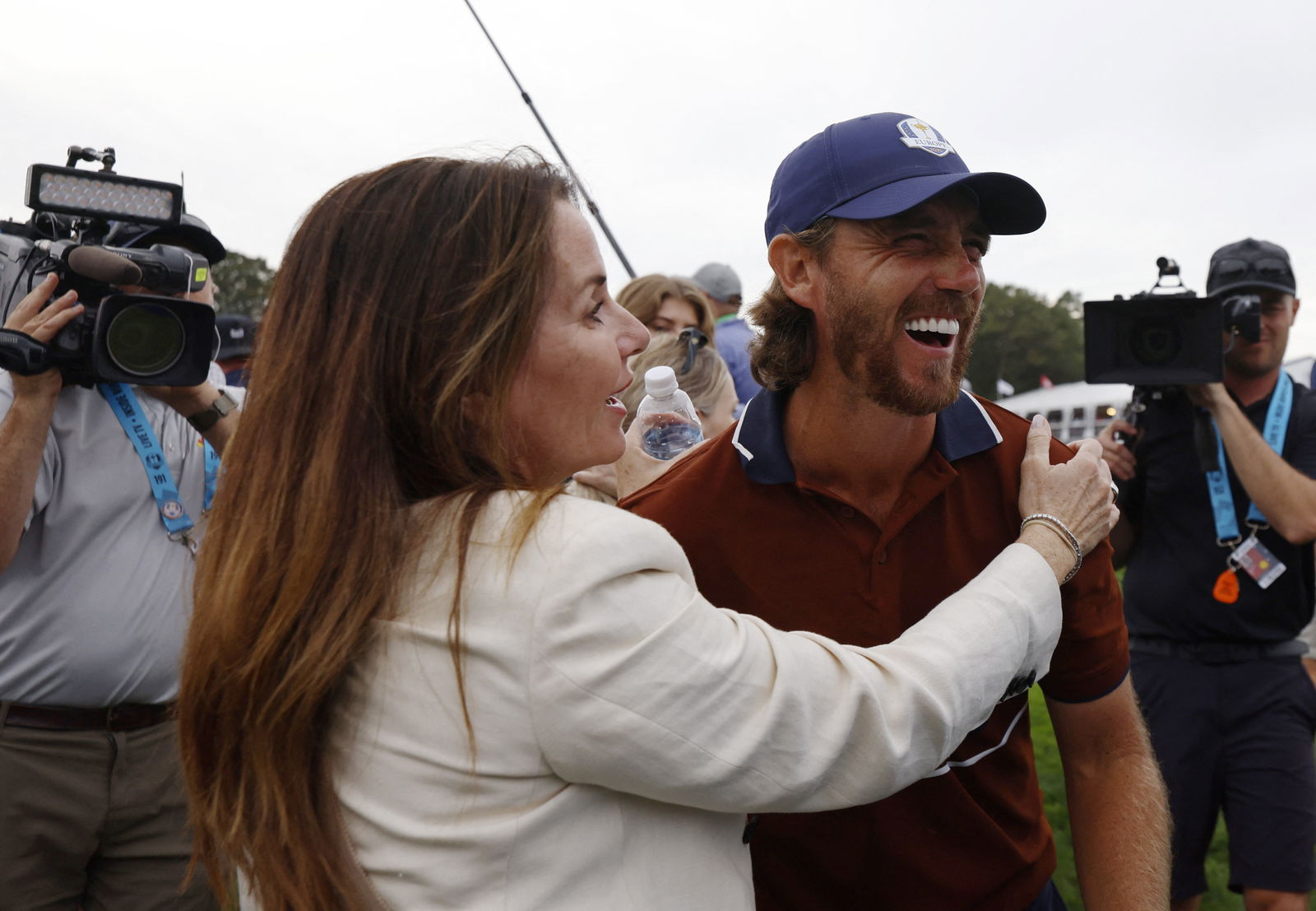 Fleetwood with wife Clare