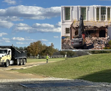 Trump Turns East Wing Debris Into Filler at Golf Course He Planned to Refurb: Report Yahoo news home
