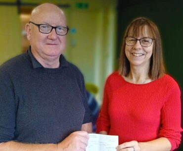 The Suffolk Golf Club captain Perry Garrod presents sizeable cheque to Shaftesbury The Suffolk Golf Club captain Perry Garrod presents sizeable cheque to Shaftesbury