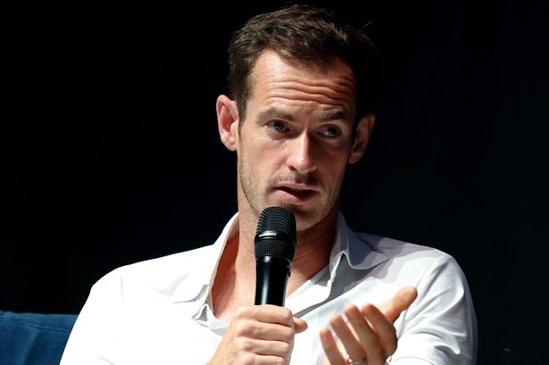 Andy Murray speaks during Andy Murray: Centre Stage at Eventim Apollo