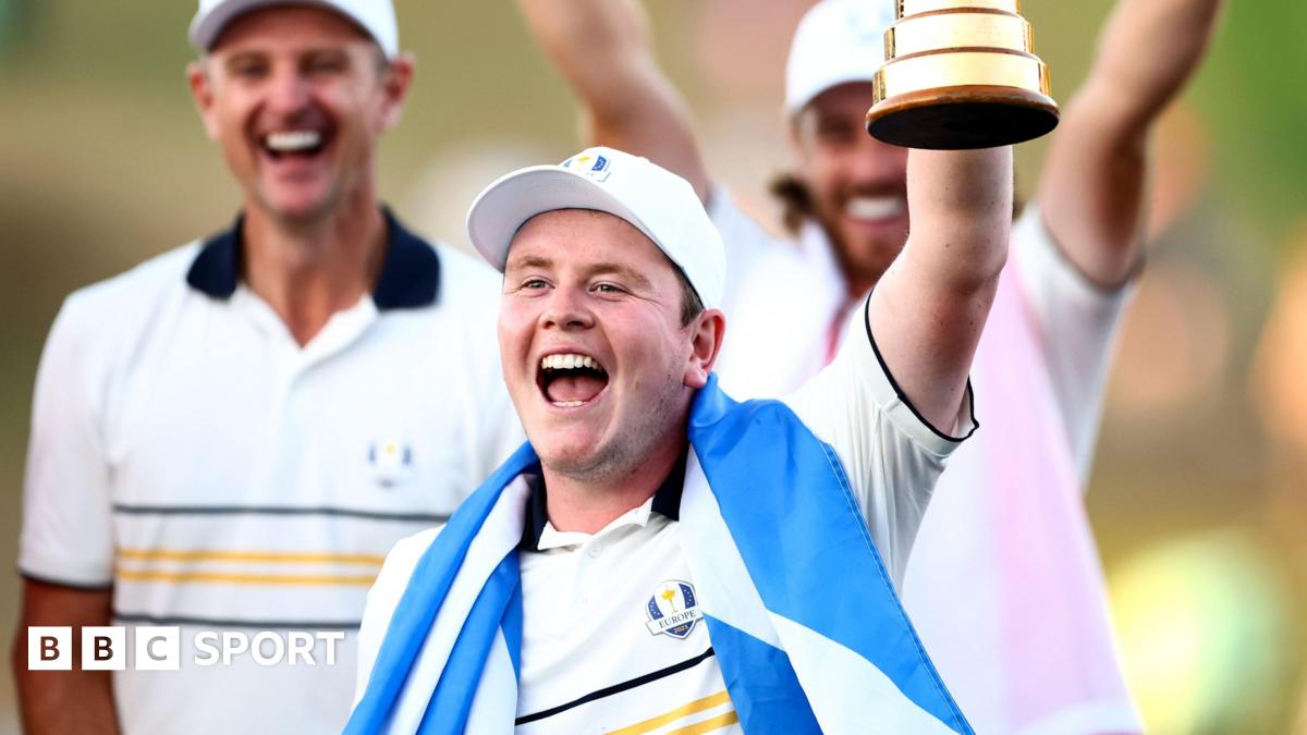 ‘I thought I’d lost Ryder Cup for Team Europe’ – MacIntyre Bob MacIntyre celebrates with the Ryder Cup