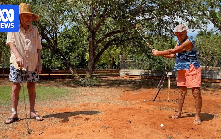 Golden golfers a hit in the red dirt of this Broome backyard Golden golfers a hit in the red dirt of this Broome backyard