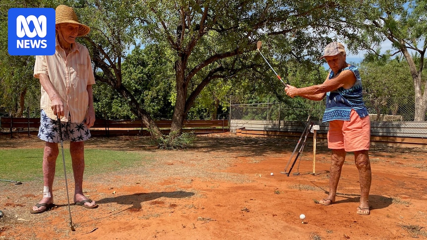 Golden golfers a hit in the red dirt of this Broome backyard Golden golfers a hit in the red dirt of this Broome backyard