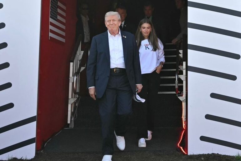 Rapper Nicki Minaj shares video of Trump’s granddaughter doing TikTok trend with her song The National Desk dark theme brand icon