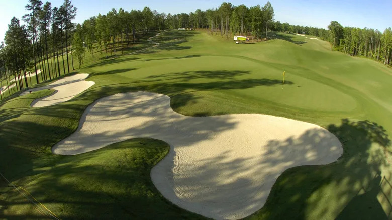 View of the 11th green at Ross Bridge Golf Course in Birmingham, Alabama