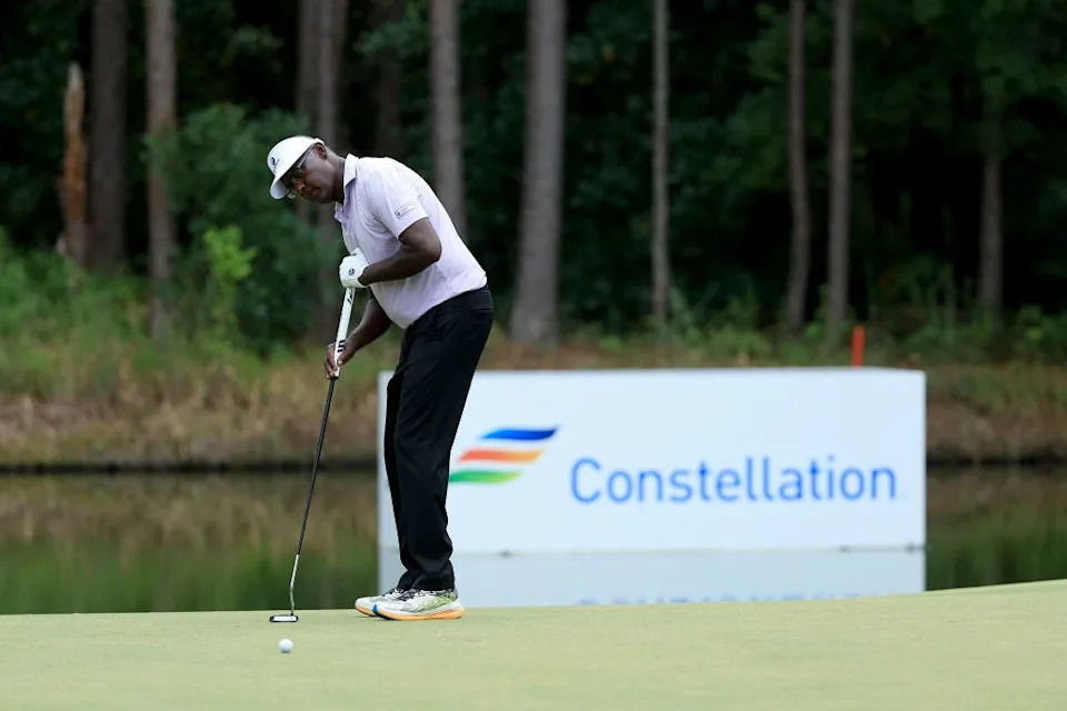 Vijay Singh of Ponte Vedra Beach is one of five members of the World Golf Hall of Fame who are playing in the Constellation Furyk & Friends at the Timuquana Country Club in Jacksonville.