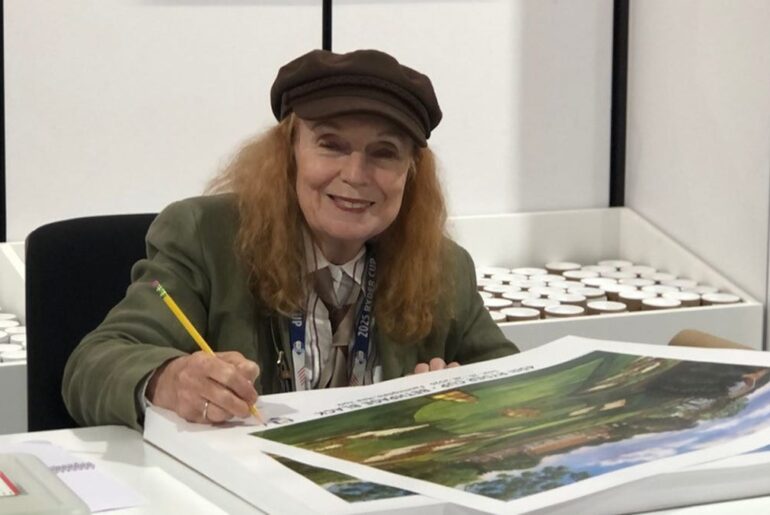 Ryder Cup poster painted by New York and Naples Florida artist