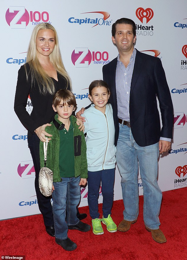 The pair had five children: Kai Madison (pictured), 11, Donald III (pictured), 9, Tristan, 6, Spencer, 5, and Chloe, 3.