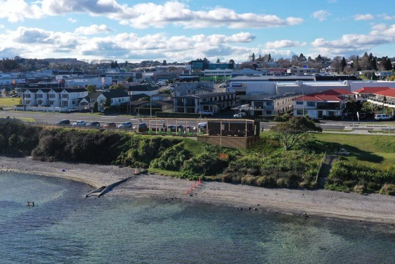 Revamped Taupō Hole in One Challenge adds café and new ‘Ball Blaster’ feature Revamped Taupō Hole in One Challenge adds café and new ‘Ball Blaster’ feature