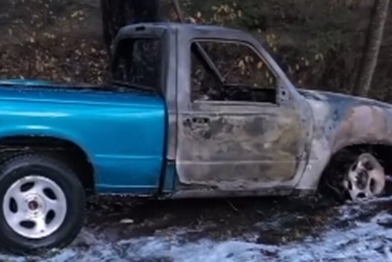 Nanaimo golf course says stolen truck driven onto green, lit on fire Nanaimo golf course says stolen truck driven onto green, lit on fire