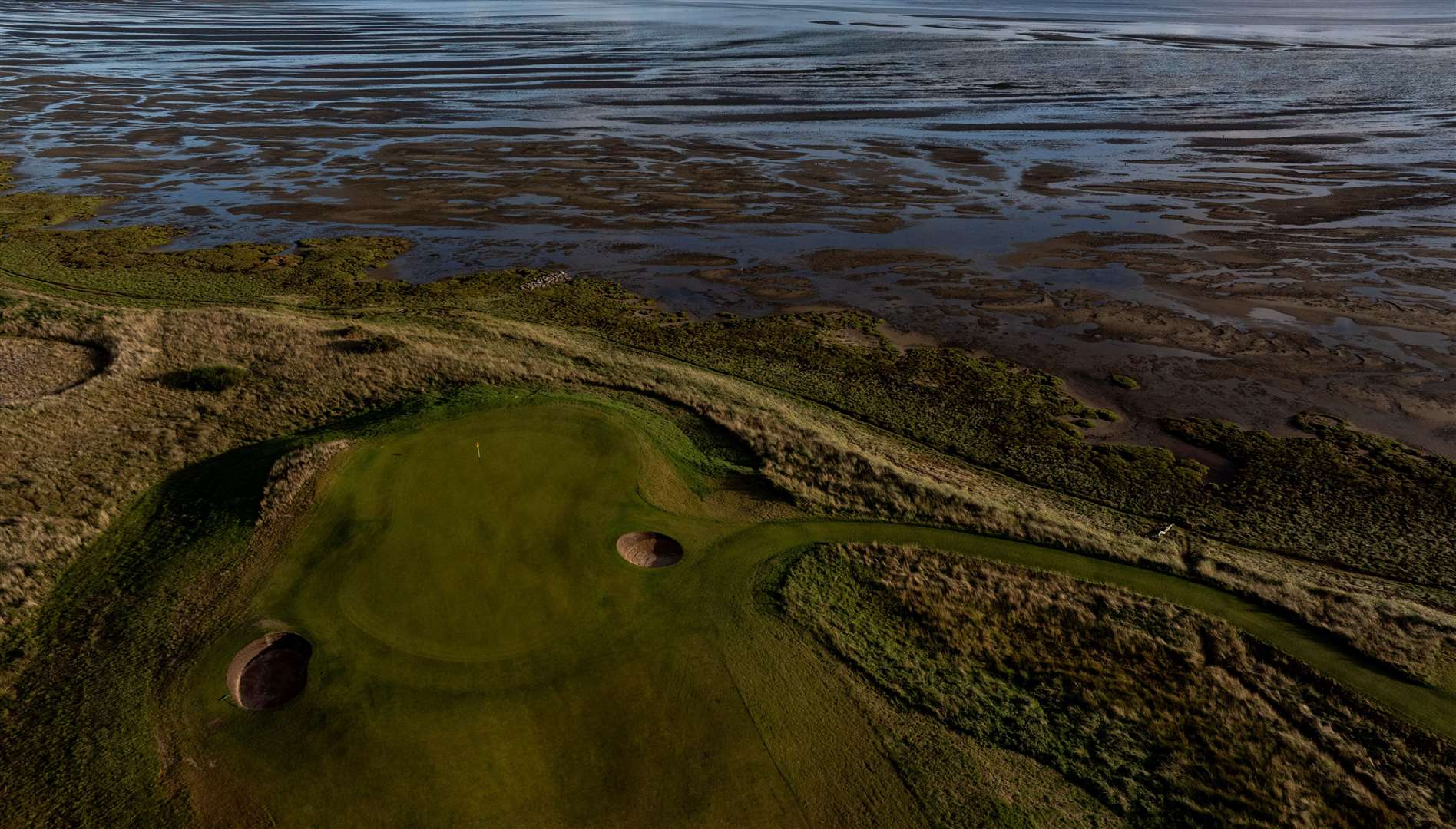 An overhead view of the new Struie hole at Royal Dornoch. Pic: Matthew Harris