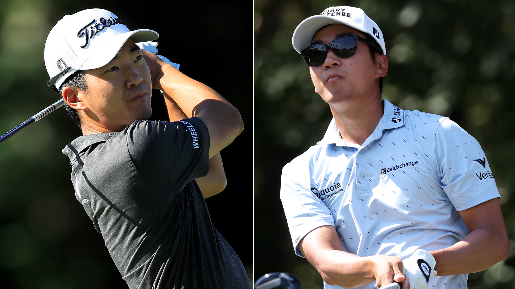 Michael Kim hits a driver in 2019 and 2025