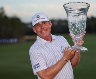 Disappointing finales for Clarke and Harrington as Justin Leonard eagles the last to win