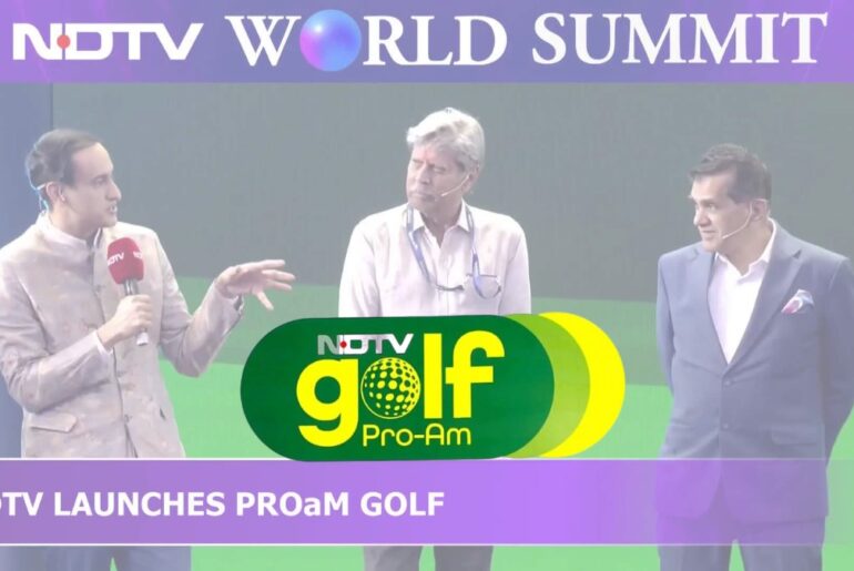 NDTV Golf ProAm tees off at World Summit 2025 in New Delhi NDTV Golf ProAm tees off at World Summit 2025 in New Delhi