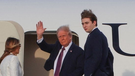 Donald Trump shares update on son Barron's progress at NYU(AFP)