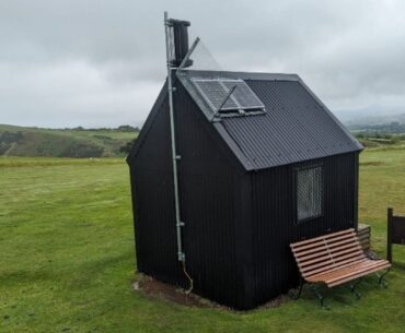 Turtle’s bespoke hut installation for a unique wind and solar powered defib cabinet at Church Stretton Golf Club