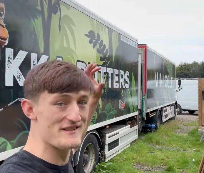 A mini golf course inside a lorry is coming to Tunbridge Wells. Picture: Josh Jones/Facebook