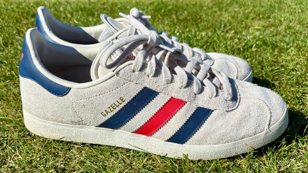 adidas gazelle golf on grass