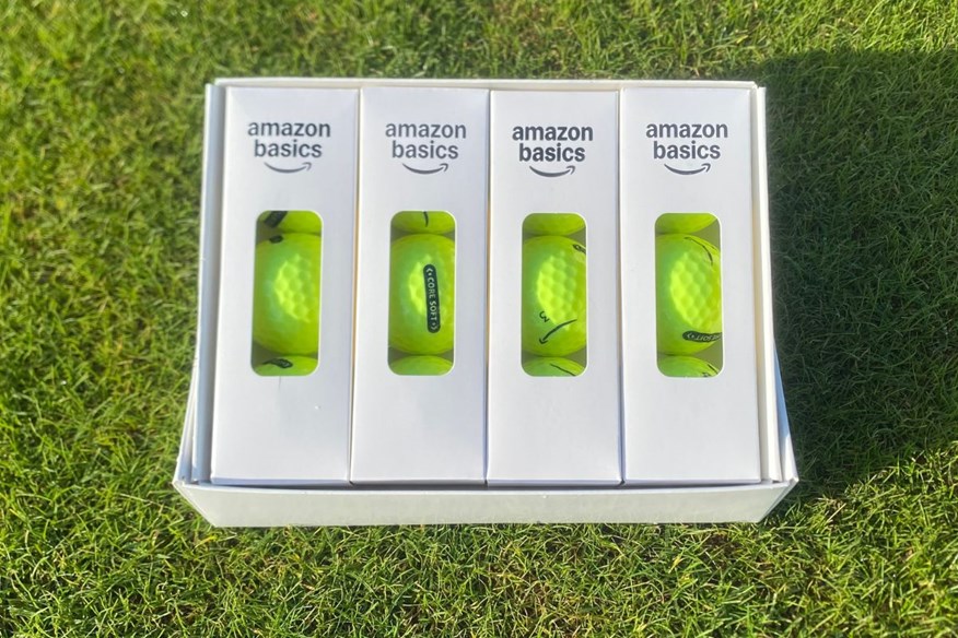 Amazon Basics Core Soft yellow golf balls