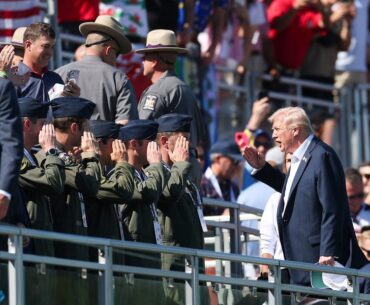 Trump Attends Ryder Cup 2025 Opening Day