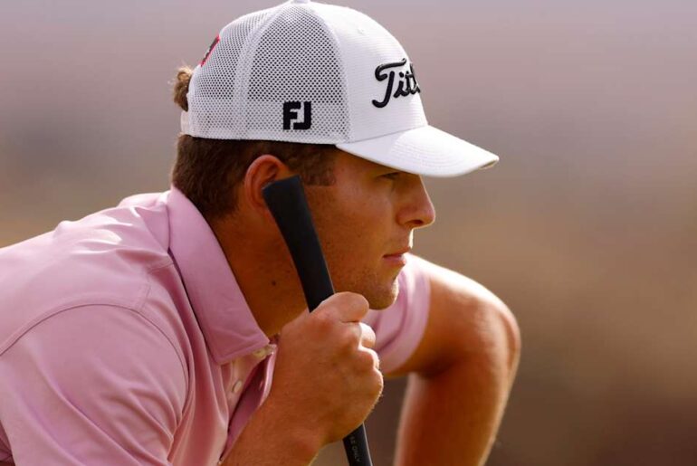 Playing on sponsor exemption, Michael Brennan shoots 64 to increase lead at Black Desert Playing on sponsor exemption, Michael Brennan shoots 64 to increase lead at Black Desert