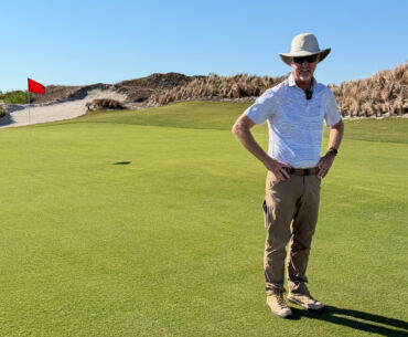 David McLay-Kidd tour of the Streamsong Fifth golf course