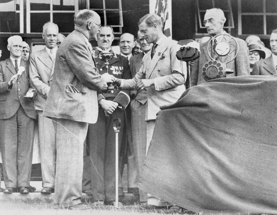 Edward VIII Presenting Trophy