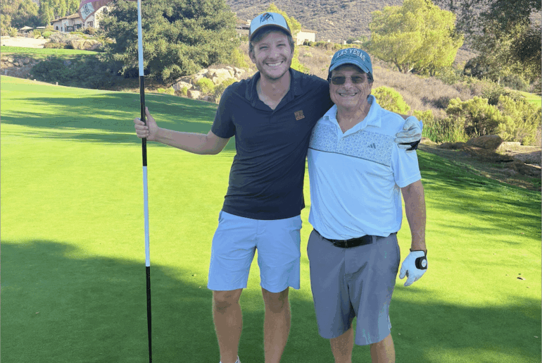 I got my first ever Eagle playing golf with my Dad!! 🦅
