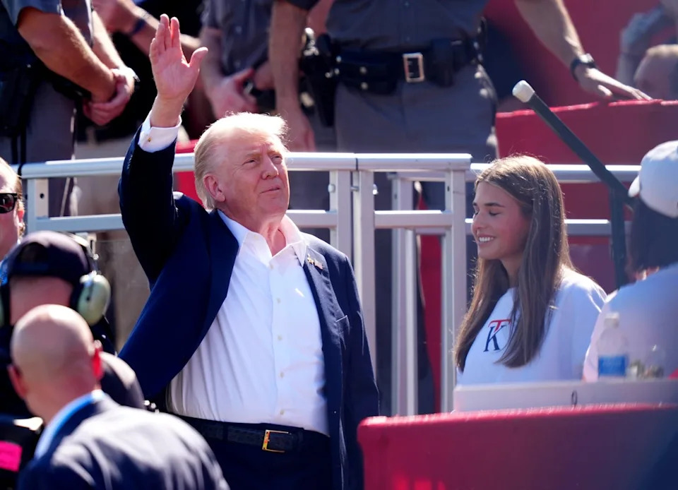 US President Donald Trump was in attendance at the Ryder Cup (David Davies/PA) (PA Wire)