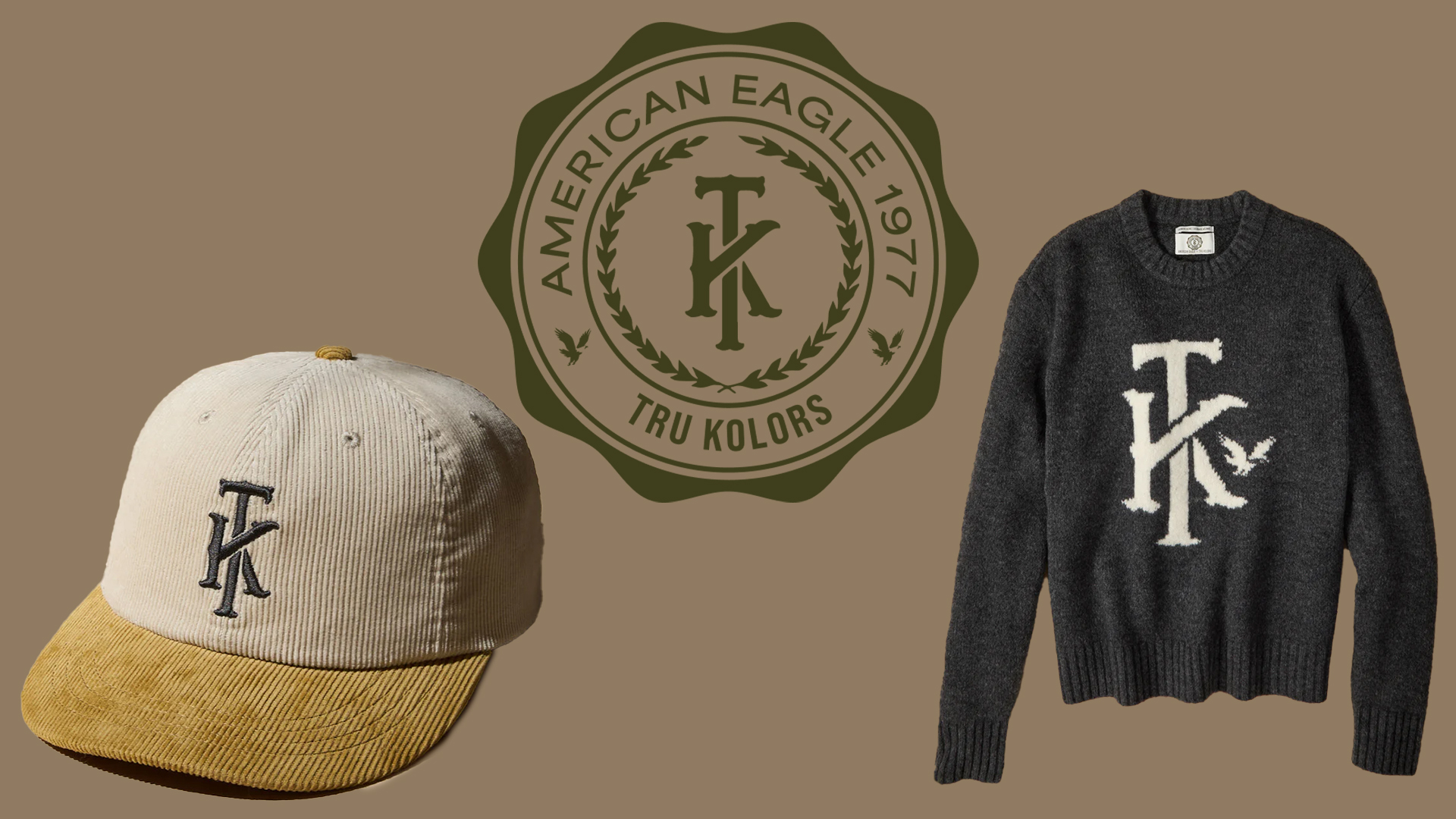 American Eagle x Tru Kolors collection and logo