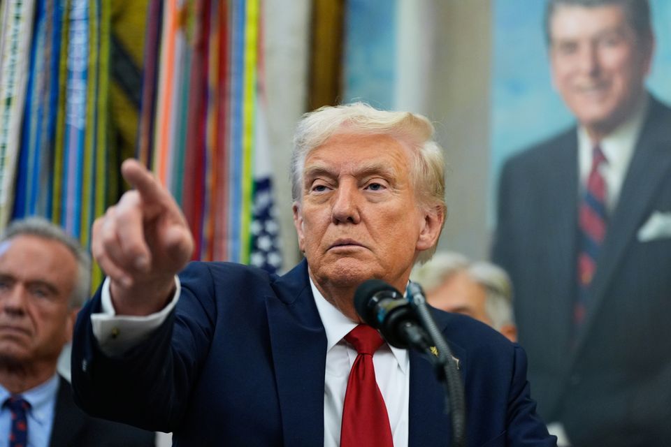 US president Donald Trump (Alex Brandon/AP)