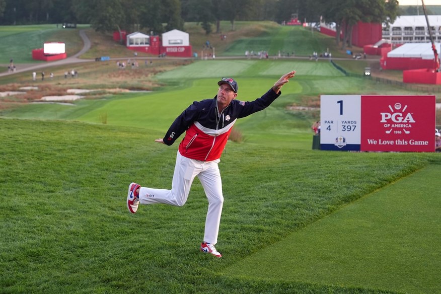 Jim Furyk was part of the 2025 Ryder Cup backroom team.