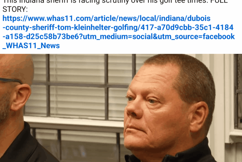 Local sheriff not far from me just got outed for golfing on the job too much. Poor fella just trying to get em in /s lol