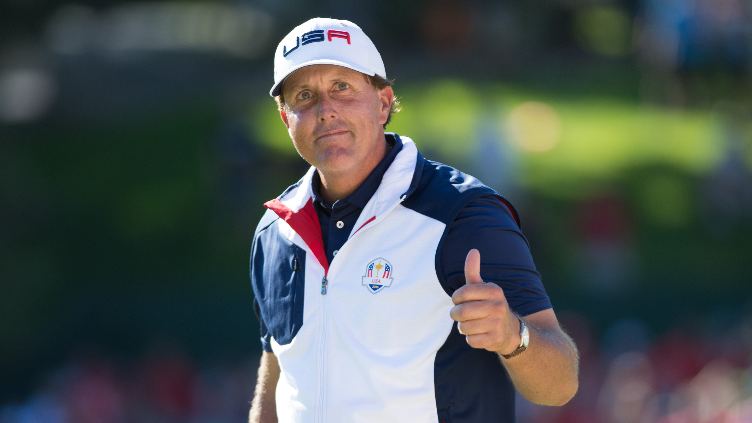 Phil Mickelson at the 2016 Ryder Cup