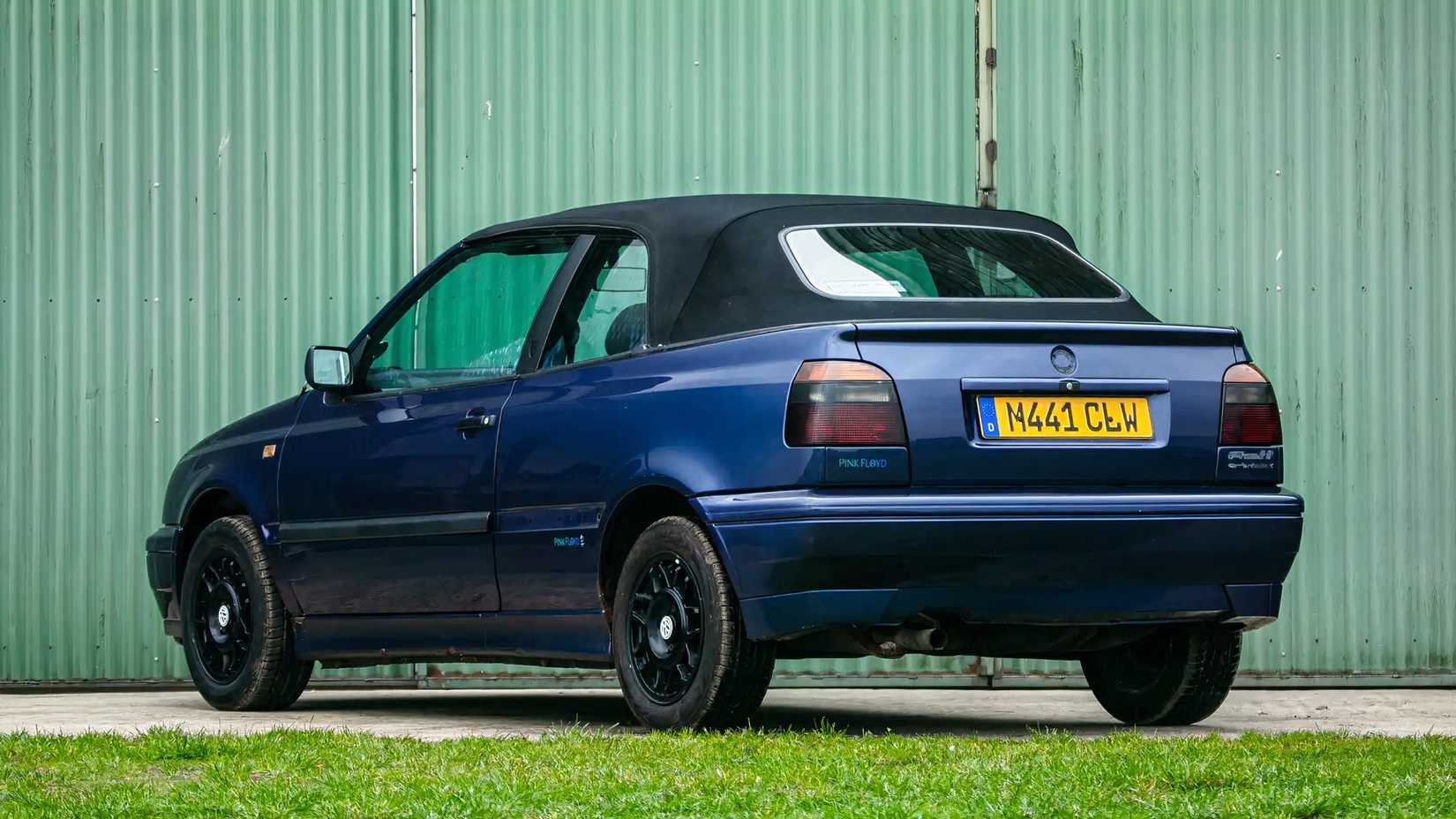 Pink Floyd Drummer Nick Mason's VW Golf MKII "Pink Floyd Edition" back 3/4 view