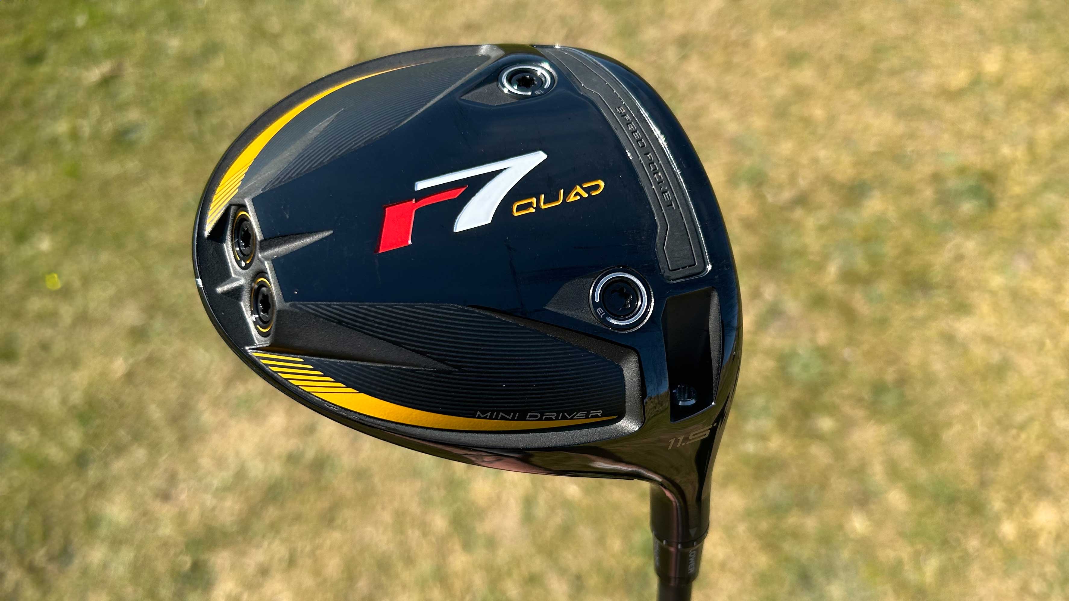 Photo of the TaylorMade R7 Quad Mini Driver sole