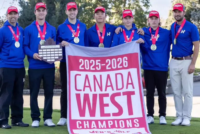 UBCO Heat mens golf earns second straight Canada West title: Women claim second : AM 1150 UBCO Heat mens golf earns second straight Canada West title: Women claim second : AM 1150