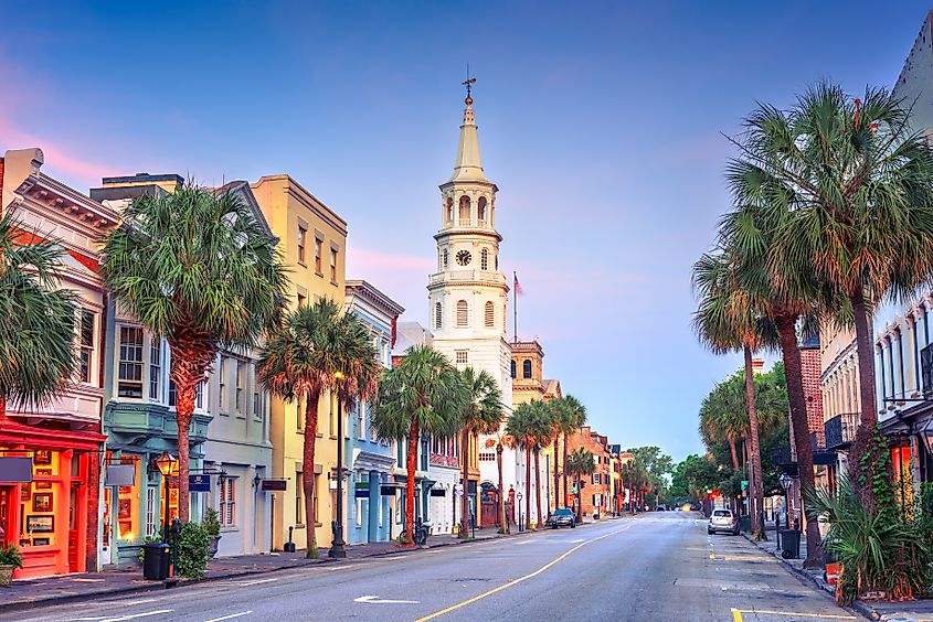 The historic district in Charleston, South Carolina.