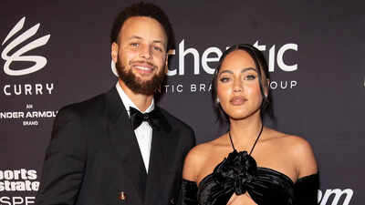 Stephen Curry's wife Ayesha Curry shows off impressive golf skills, combining graceful swings with style