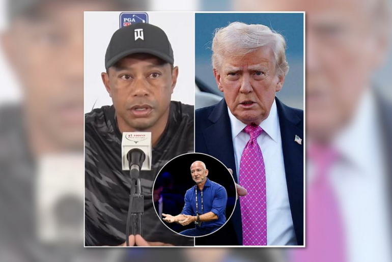 Tiger Woods severing business ties with Amazon over Bezos’ relationship with Trump? Tiger Woods severing business ties with Amazon over Bezos' relationship with Trump?