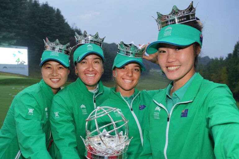 Australia beats United States to win LPGA’s Hanwha Lifeplus International Crown Australia beats United States to win LPGA's Hanwha Lifeplus International Crown