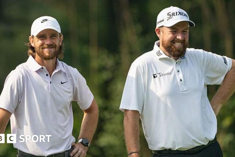 Abu Dhabi Championship: Tommy Fleetwood and Shane Lowry in share of first-round lead