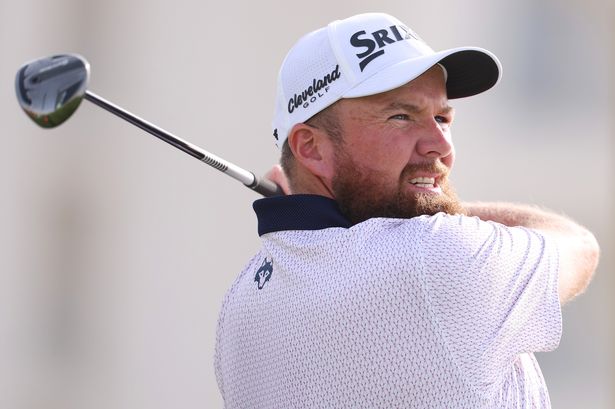 Shane Lowry of Ireland tees off