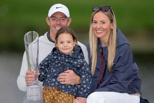Rory McIlroy with wife Erica and daughter Poppy