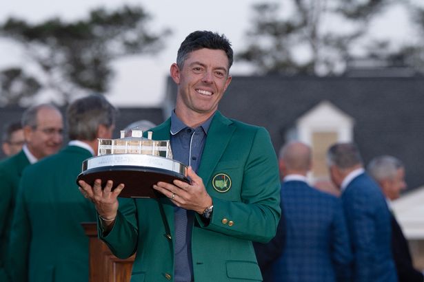 Rory McIlroy with the Masters trophy