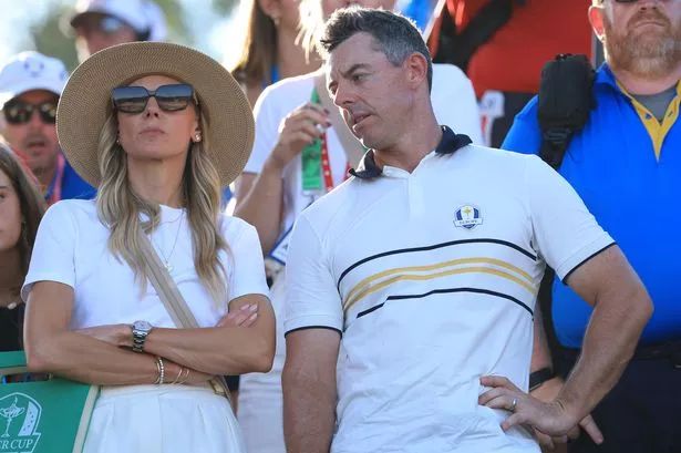 Rory McIlroy with his wife Erica